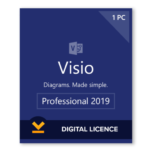 Visio 2019 Pro License – 1PC