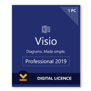 Visio 2019 Pro License – 1PC